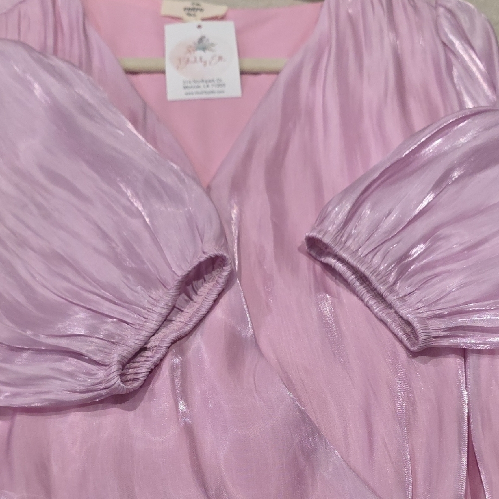 Entro Shimmering Lavender/Pink Bodysuit - Picture 7 of 8